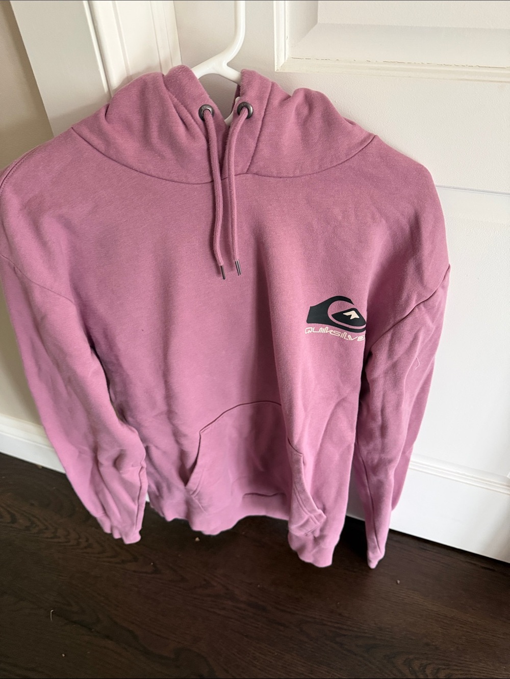Quiksilver Men's Mauve Crewneck Hoodie with Logo